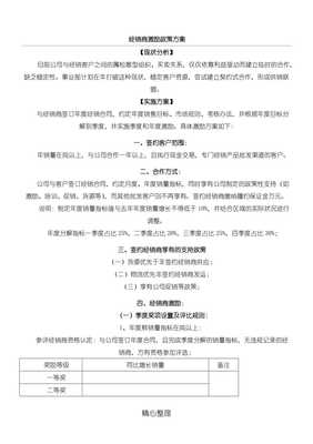 代理國內(nèi)廣告業(yè)務經(jīng)銷商激勵政策方法（完整版）